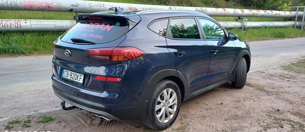 Hyundai Tucson cena 94300 przebieg: 138000, rok produkcji 2019 z Bydgoszcz małe 154